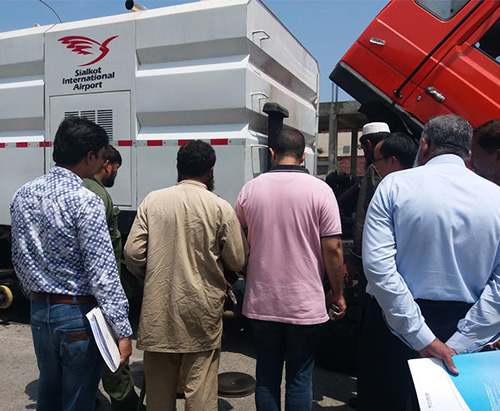 Runway Sweeper Truck On-site Training for Sialkot International Airport in Pakistan